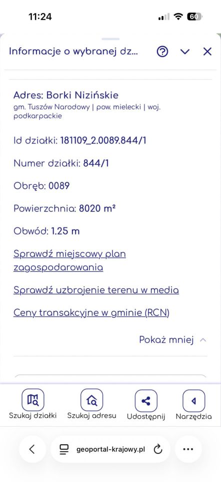 Działka rolna Borki Nizińskie. Zdjęcie 2