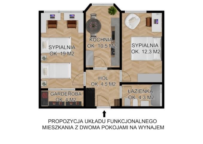 Mieszkanie 2-pokojowe Wrocław, ul. Zgodna. Zdjęcie 14