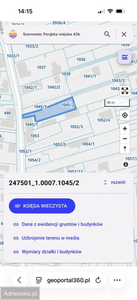 Działka Sosnowiec Porąbka, ul. Wiejska. Zdjęcie 3