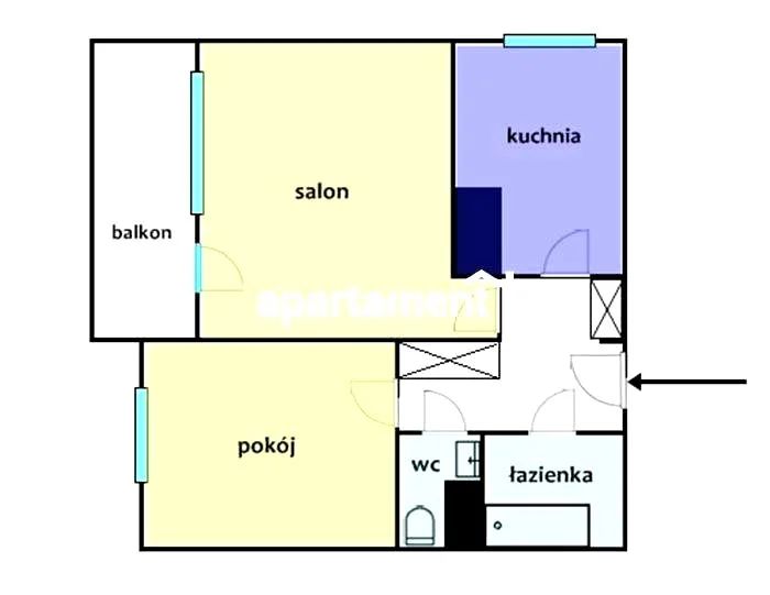 Mieszkanie 2-pokojowe Zielona Góra Centrum, ul. Marii Skłodowskiej-Curie. Zdjęcie 13