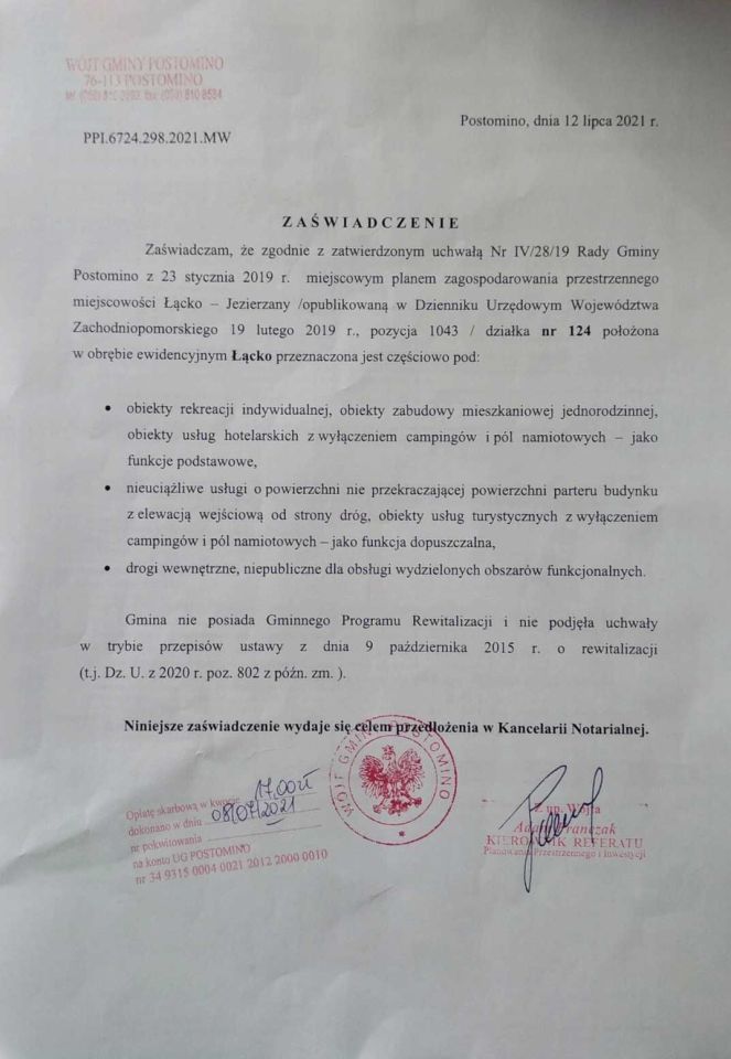 Działka budowlana Łącko. Zdjęcie 6