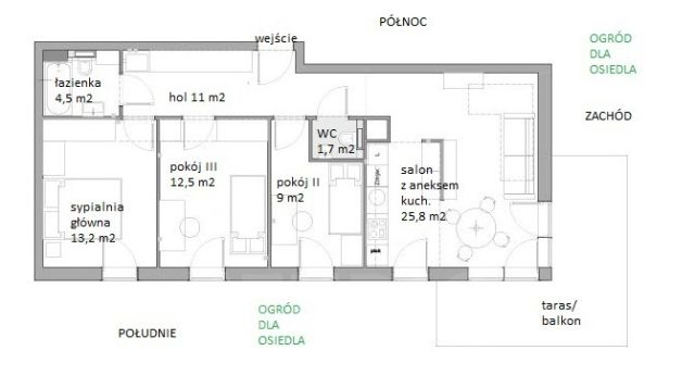 Mieszkanie 4-pokojowe Kraków Ruczaj, ul. Czerwone Maki. Zdjęcie 10