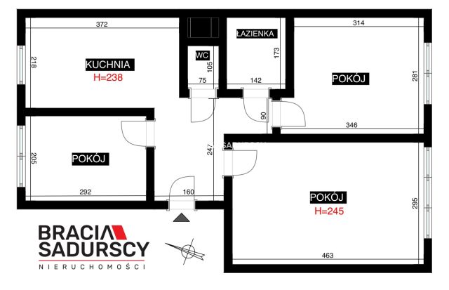 Mieszkanie 3-pokojowe Kraków Dębniki, ul. Słomiana. Zdjęcie 2