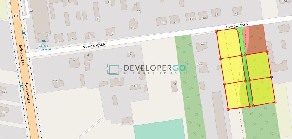 Działka budowlana Chodów, ul. Nowowiejska. Zdjęcie 5