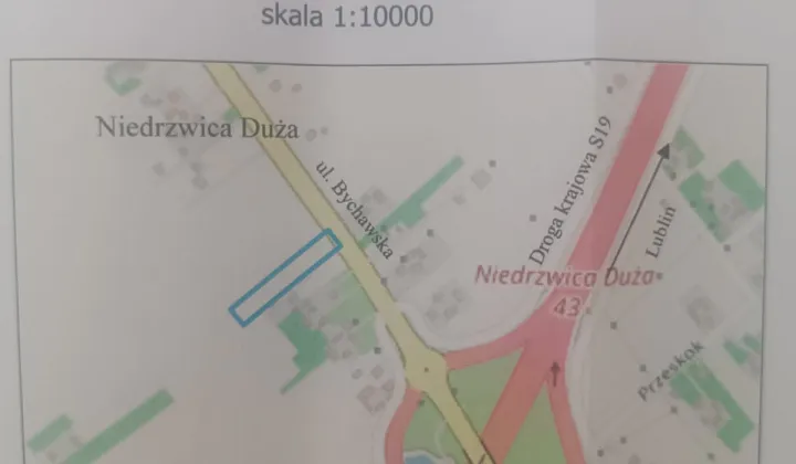 Działka budowlana Niedrzwica Duża, ul. Bychawska