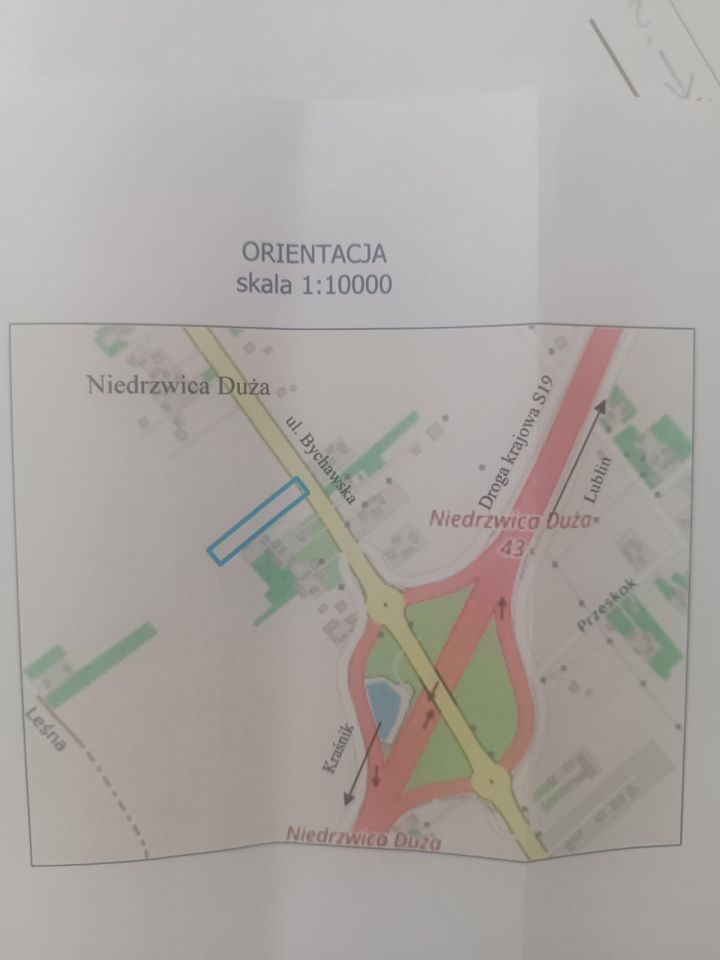 Działka budowlana Niedrzwica Duża, ul. Bychawska