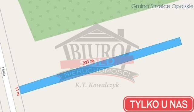 Działka inwestycyjna Strzelce Opolskie, ul. 1 Maja. Zdjęcie 3