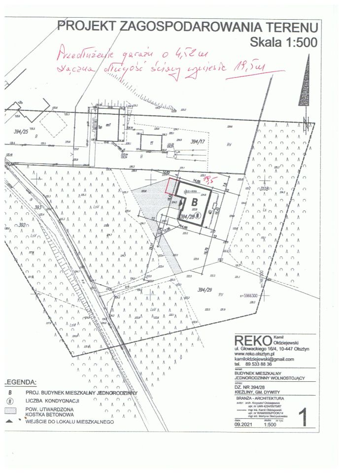 Działka budowlana Kieźliny, ul. Romana Domagały. Zdjęcie 5