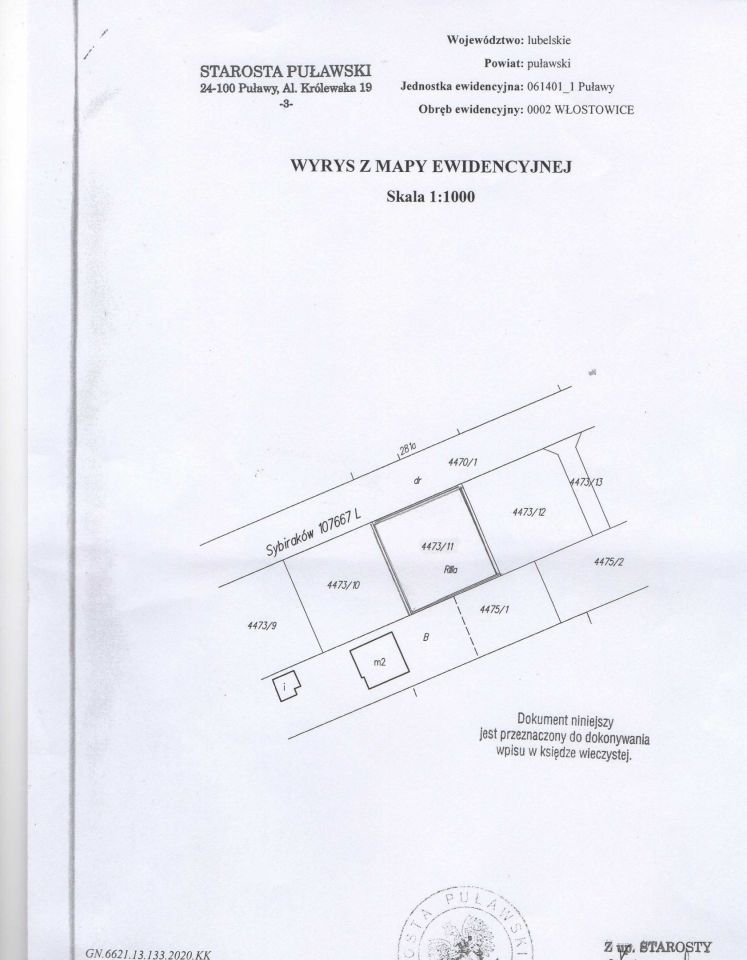 Działka budowlana Puławy Włostowice, ul. Sybiraków. Zdjęcie 3