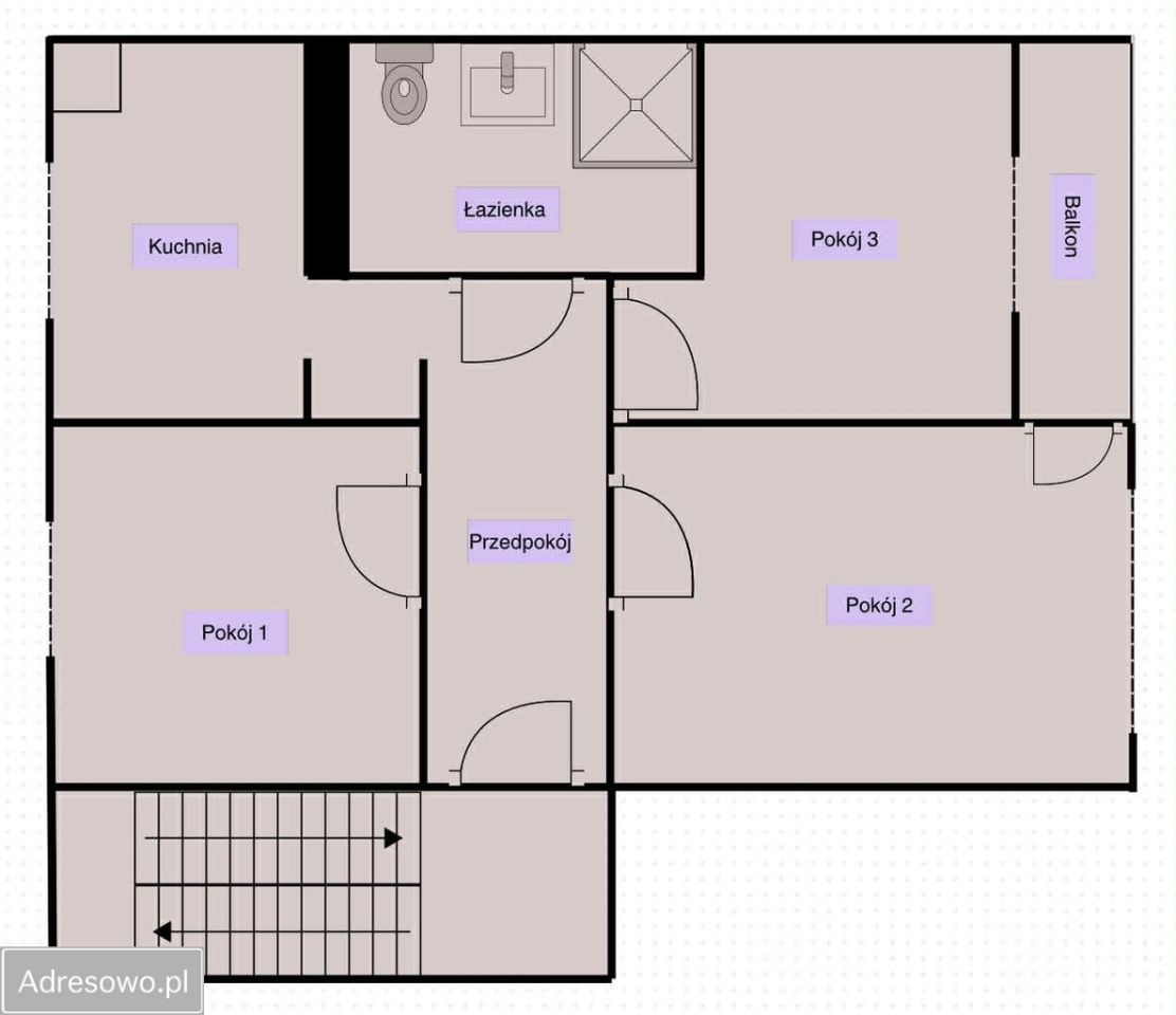 Mieszkanie 3-pokojowe Zabrze Centrum. Zdjęcie 17