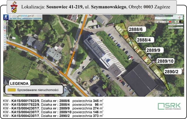 Działka inna Sosnowiec Zagórze, ul. Karola Szymanowskiego. Zdjęcie 1