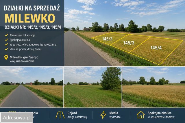 Działka budowlana Milewko. Zdjęcie 1