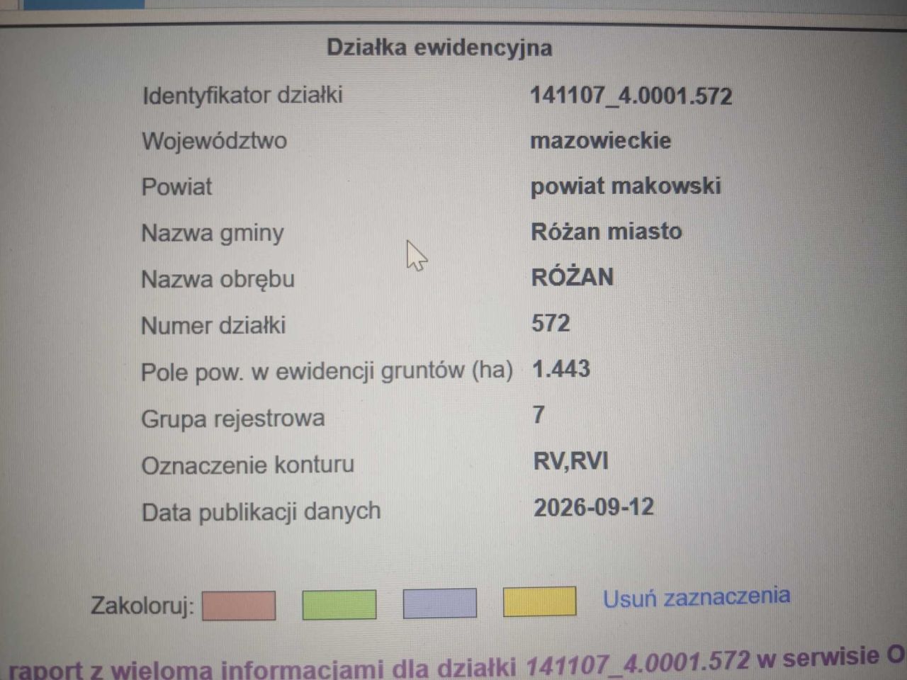 Działka inwestycyjna Różan, ul. Kwiatowa. Zdjęcie 4