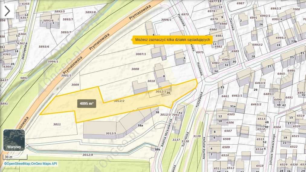 Działka budowlana Łowicz, ul. Adama Mickiewicza