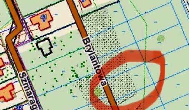 Działka budowlana Konopiska, ul. Brylantowa