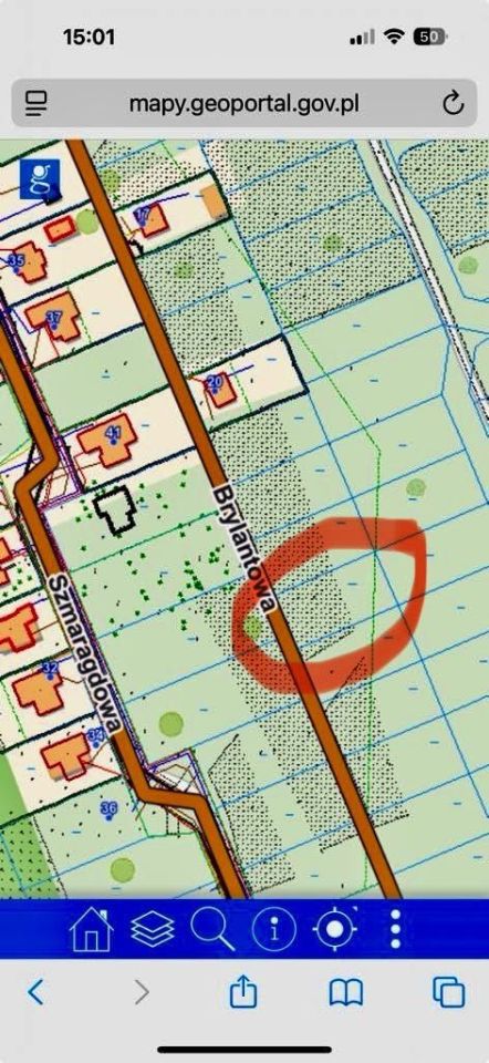 Działka budowlana Konopiska, ul. Brylantowa