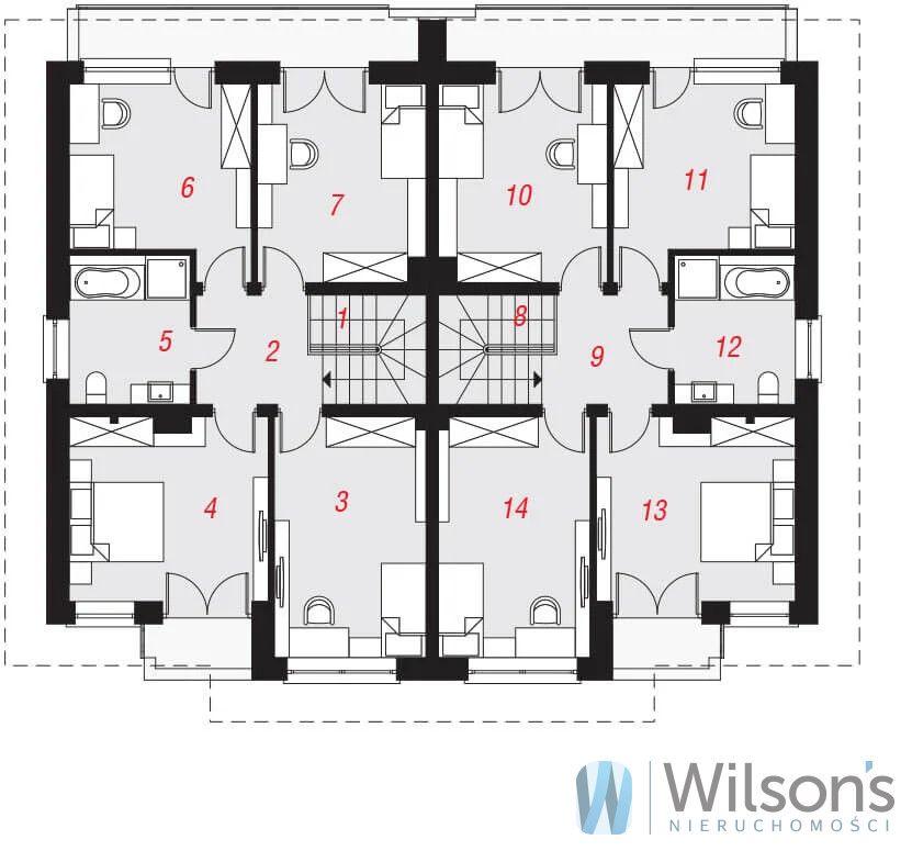 bliźniak, 4 pokoje Głosków. Zdjęcie 9