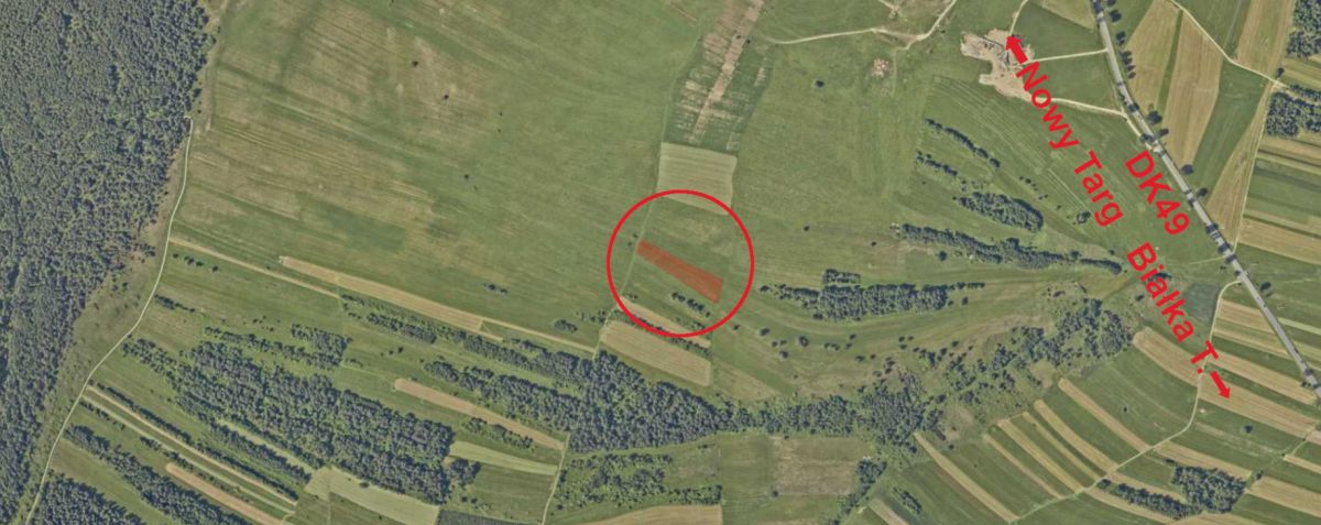 Działka rolna Nowy Targ, ul. Lotników. Zdjęcie 1