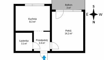 Mieszkanie 1-pokojowe Radom Ustronie, ul. Jurija Gagarina