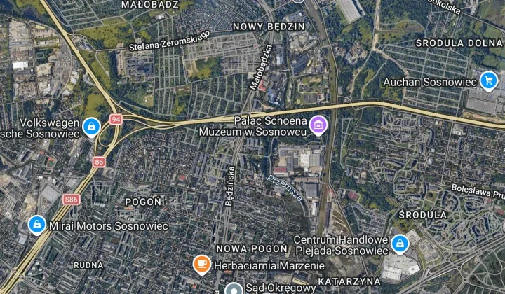 Mieszkanie 2-pokojowe Sosnowiec Pogoń, ul. Będzińska