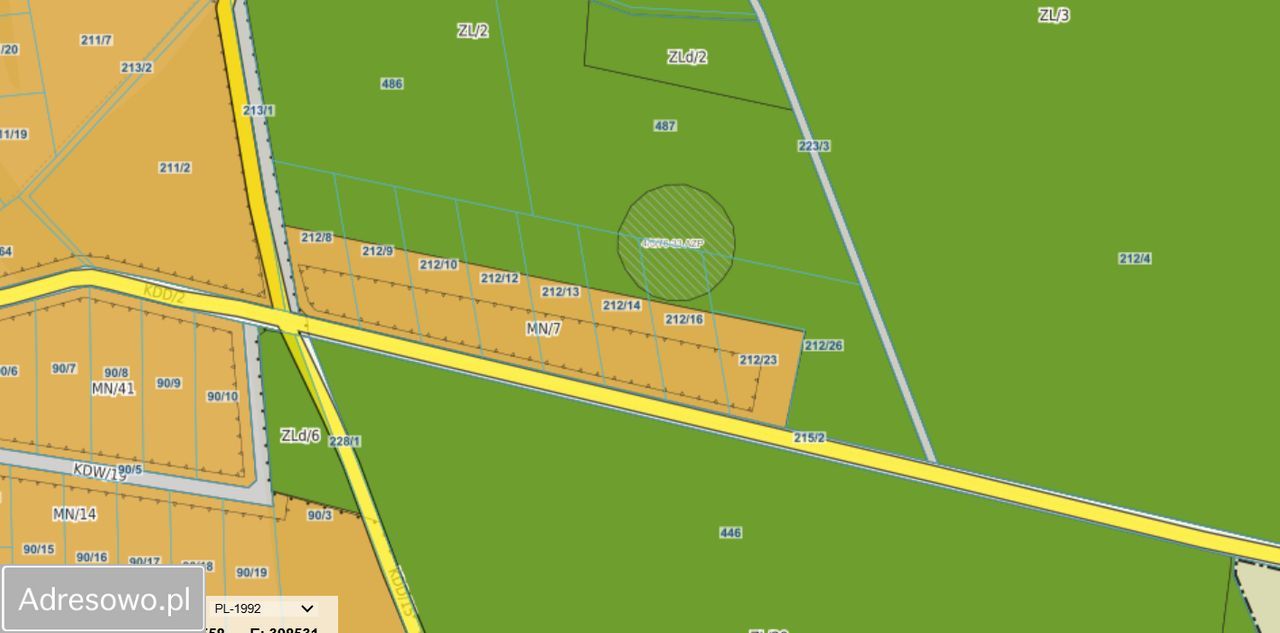 Działka budowlana Ostrowina. Zdjęcie 8