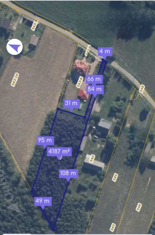 Działka budowlana Kalinowo. Zdjęcie 4