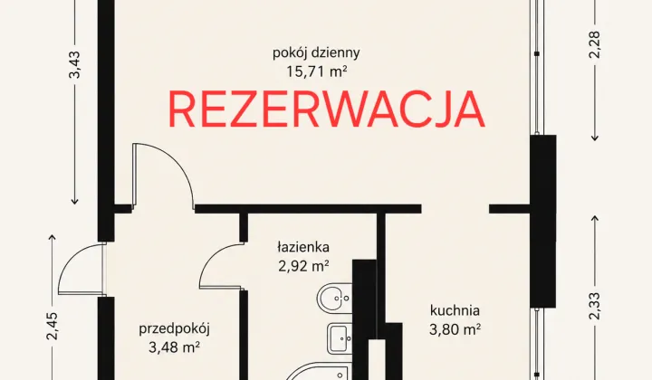 Mieszkanie 1-pokojowe Gdańsk Przeróbka, ul. Bajki