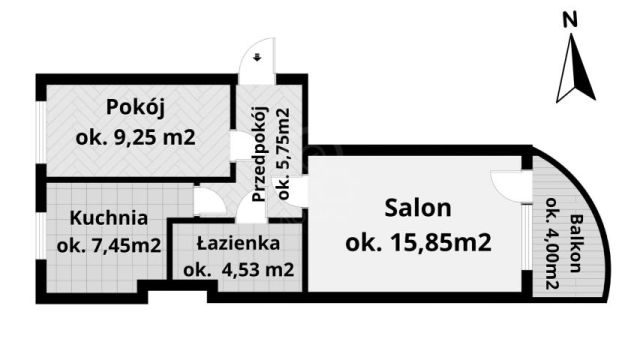 Mieszkanie 2-pokojowe Wrocław Krzyki, ul. Skarbowców. Zdjęcie 13