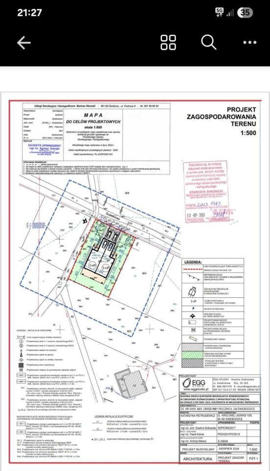 Działka budowlana Świebodzice Osiedle Piastowskie, ul. Szybowcowa