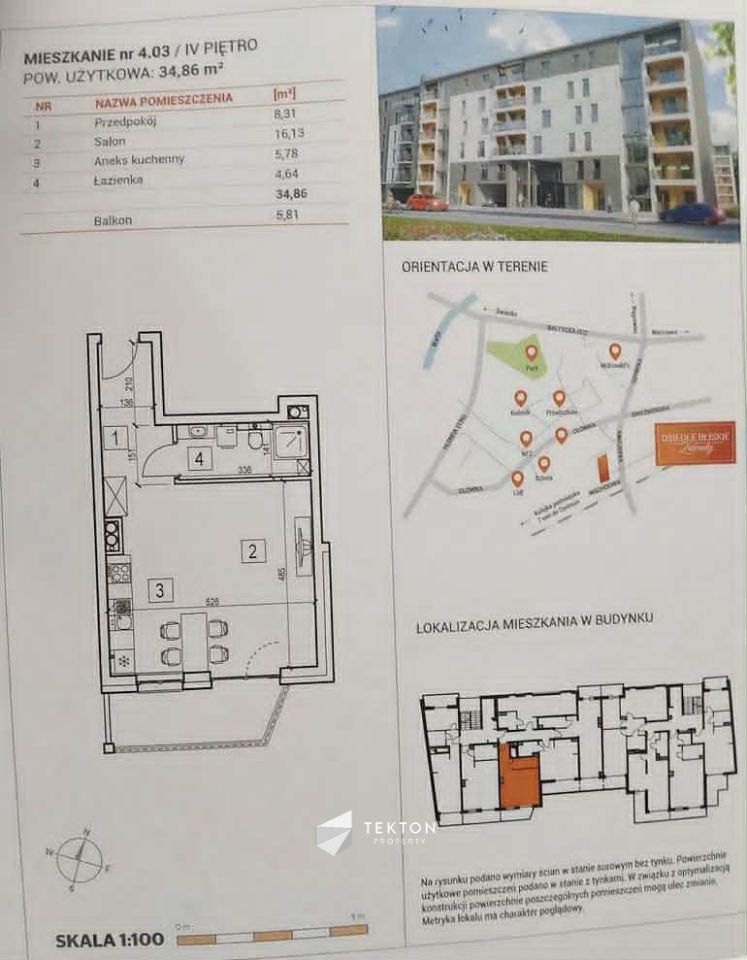 Mieszkanie 1-pokojowe Poznań Zawady, ul. Aleksandra Studniarskiego. Zdjęcie 12