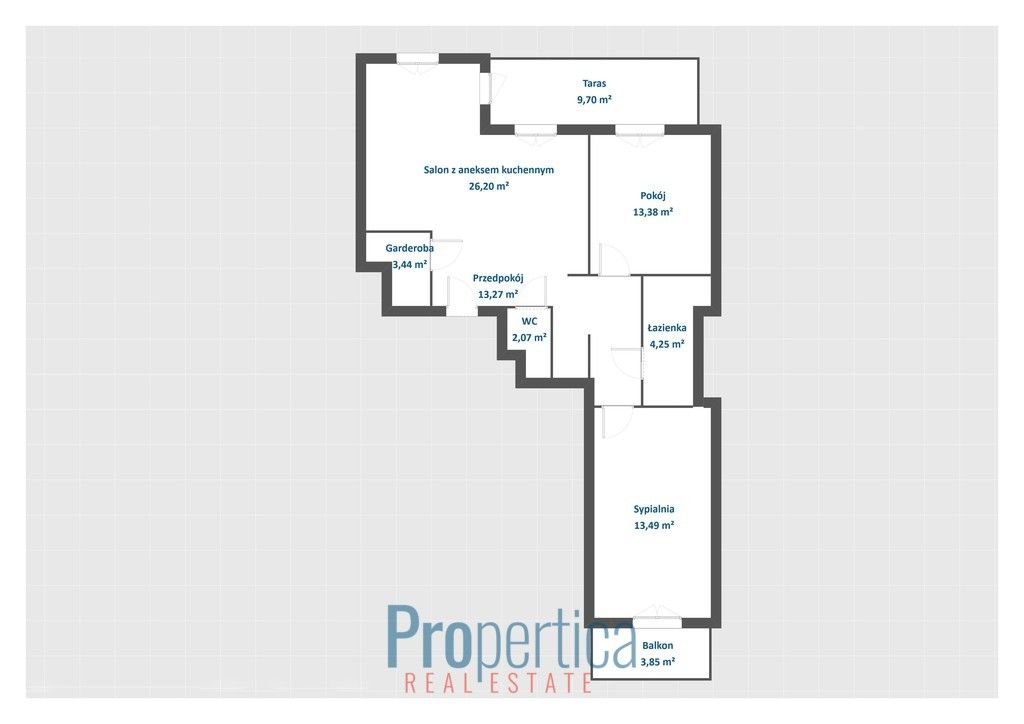 Mieszkanie 3-pokojowe Warszawa Wilanów, al. Rzeczypospolitej. Zdjęcie 15