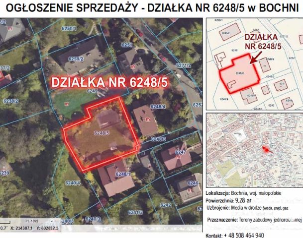 Działka budowlana Bochnia Krzęczków, ul. Nad Babicą. Zdjęcie 1