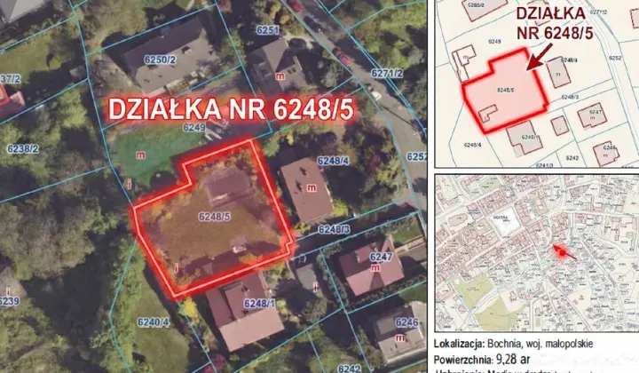 Działka budowlana Bochnia Krzęczków, ul. Nad Babicą