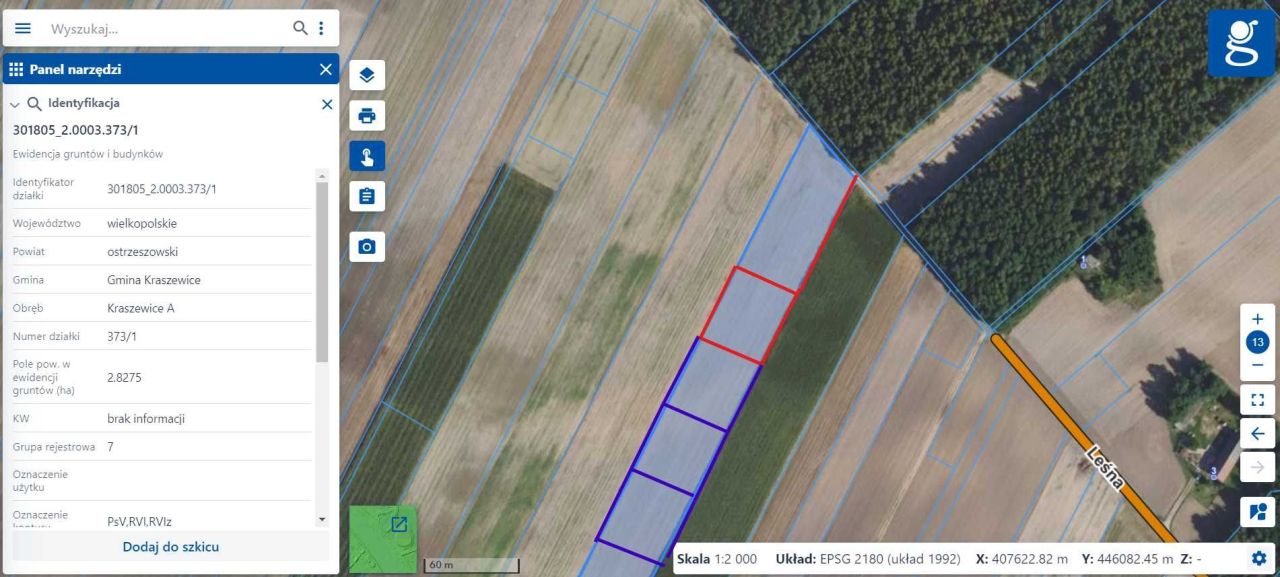 Działka budowlana Kraszewice. Zdjęcie 2