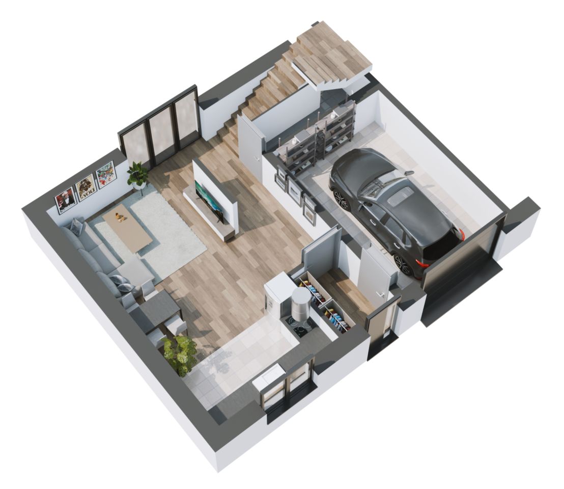 dom szeregowy, 4 pokoje Zielonka Zosinek, ul. Ossowska. Zdjęcie 24