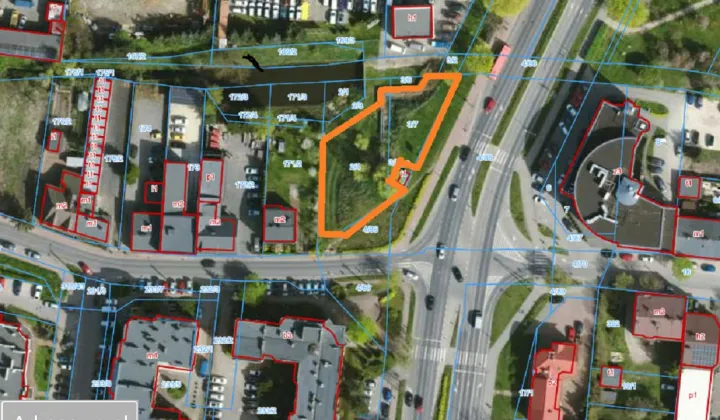 Działka inwestycyjna Piotrków Trybunalski Śródmieście, al. Armii Krajowej