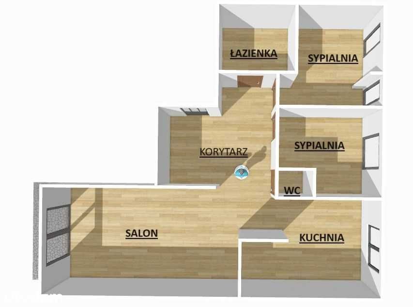 Mieszkanie 3-pokojowe Warszawa Wawer, ul. Korkowa