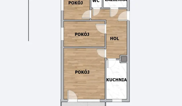 Mieszkanie 3-pokojowe Kraków Mistrzejowice, os. Piastów