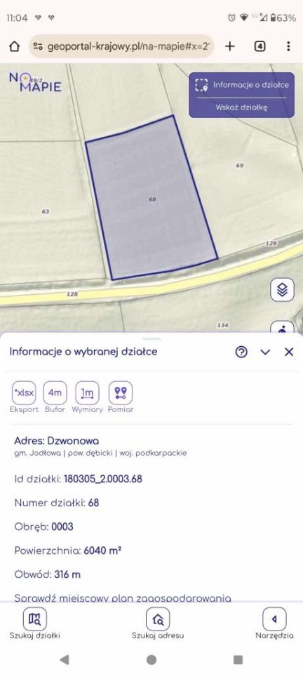 Działka rolno-budowlana Dzwonowa. Zdjęcie 2