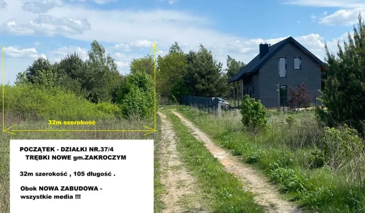 Działka rolno-budowlana Trębki Nowe
