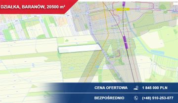 Działka inwestycyjna Baranów, ul. Brzozowa