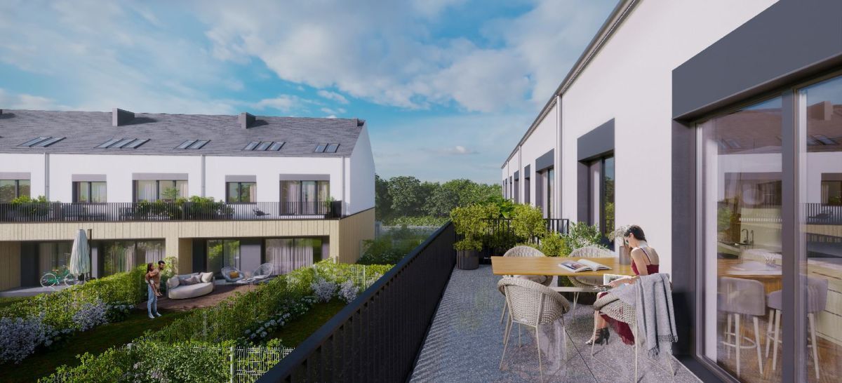 dom szeregowy, 5 pokoi Wrocław, ul. gen. Tadeusza Kutrzeby. Zdjęcie 2