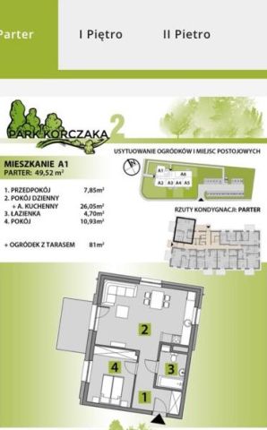 Mieszkanie 2-pokojowe Kąty Wrocławskie, ul. Janusza Korczaka. Zdjęcie 1