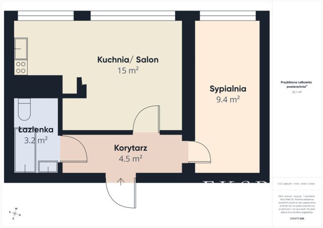 Mieszkanie 2-pokojowe Koszalin, ul. Rzemieślnicza. Zdjęcie 6