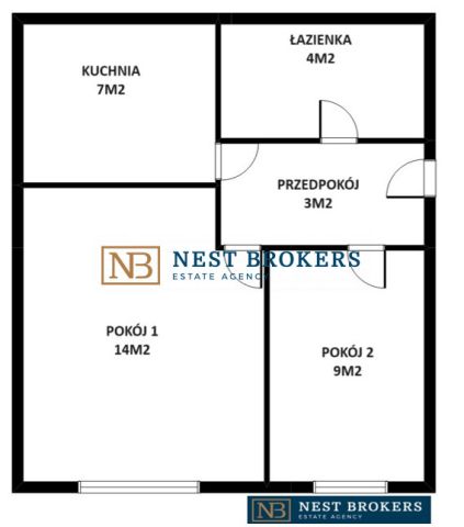 Mieszkanie 2-pokojowe Kraków Olsza, ul. Młyńska-Boczna. Zdjęcie 1