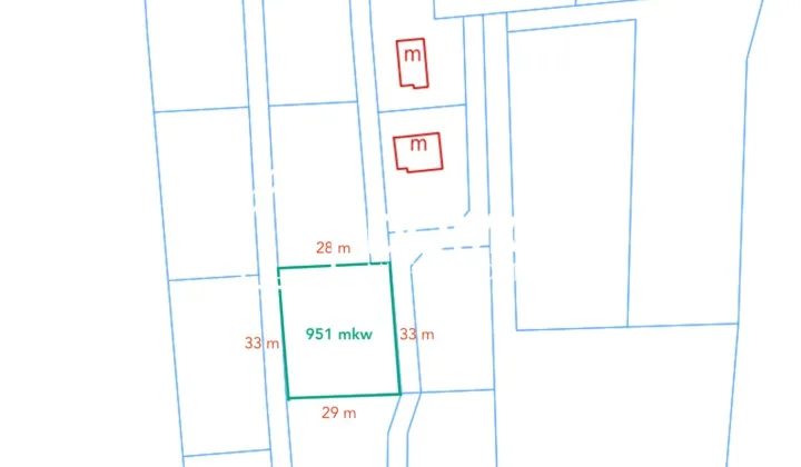 Działka budowlana Frydek, ul. Polna