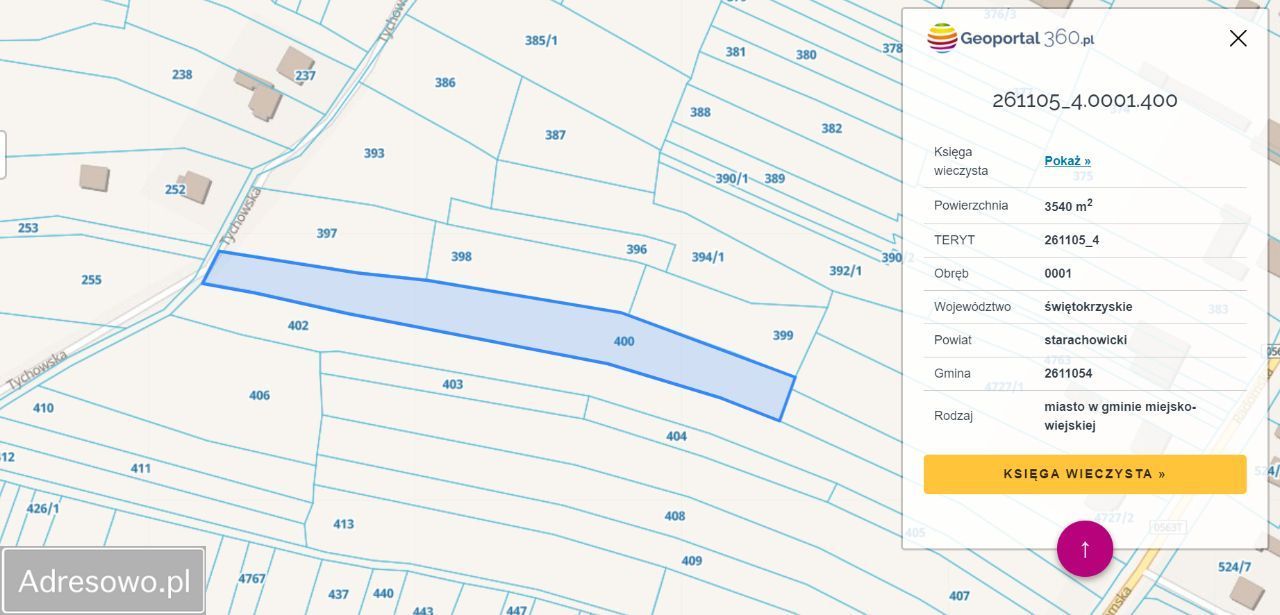 Działka budowlana Wąchock, ul. Tychowska. Zdjęcie 2