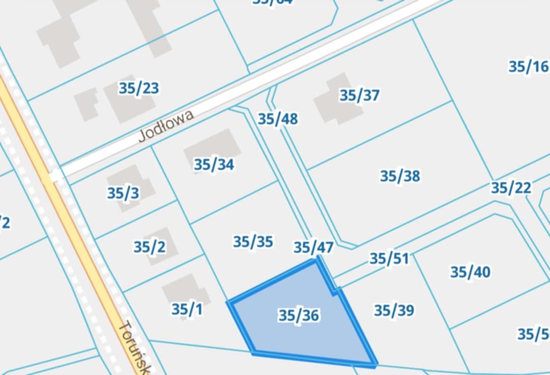 Działka budowlana Łubianka, ul. Jodłowa