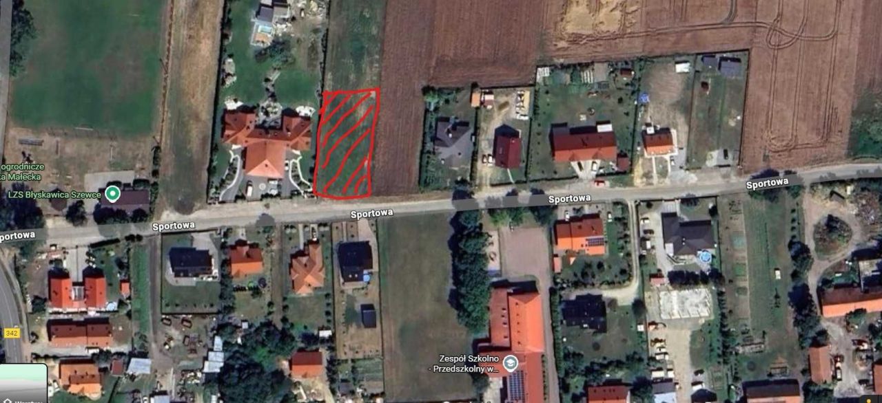 Działka budowlana Szewce, ul. Sportowa. Zdjęcie 3