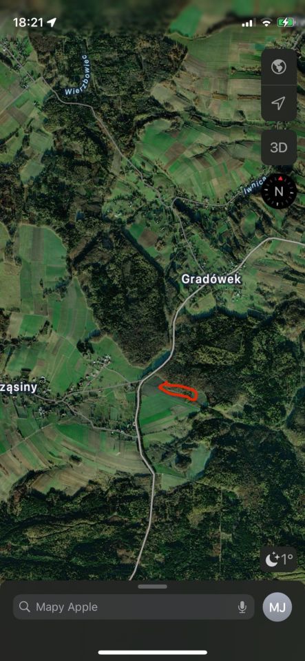 Działka rolna Rząsiny. Zdjęcie 2